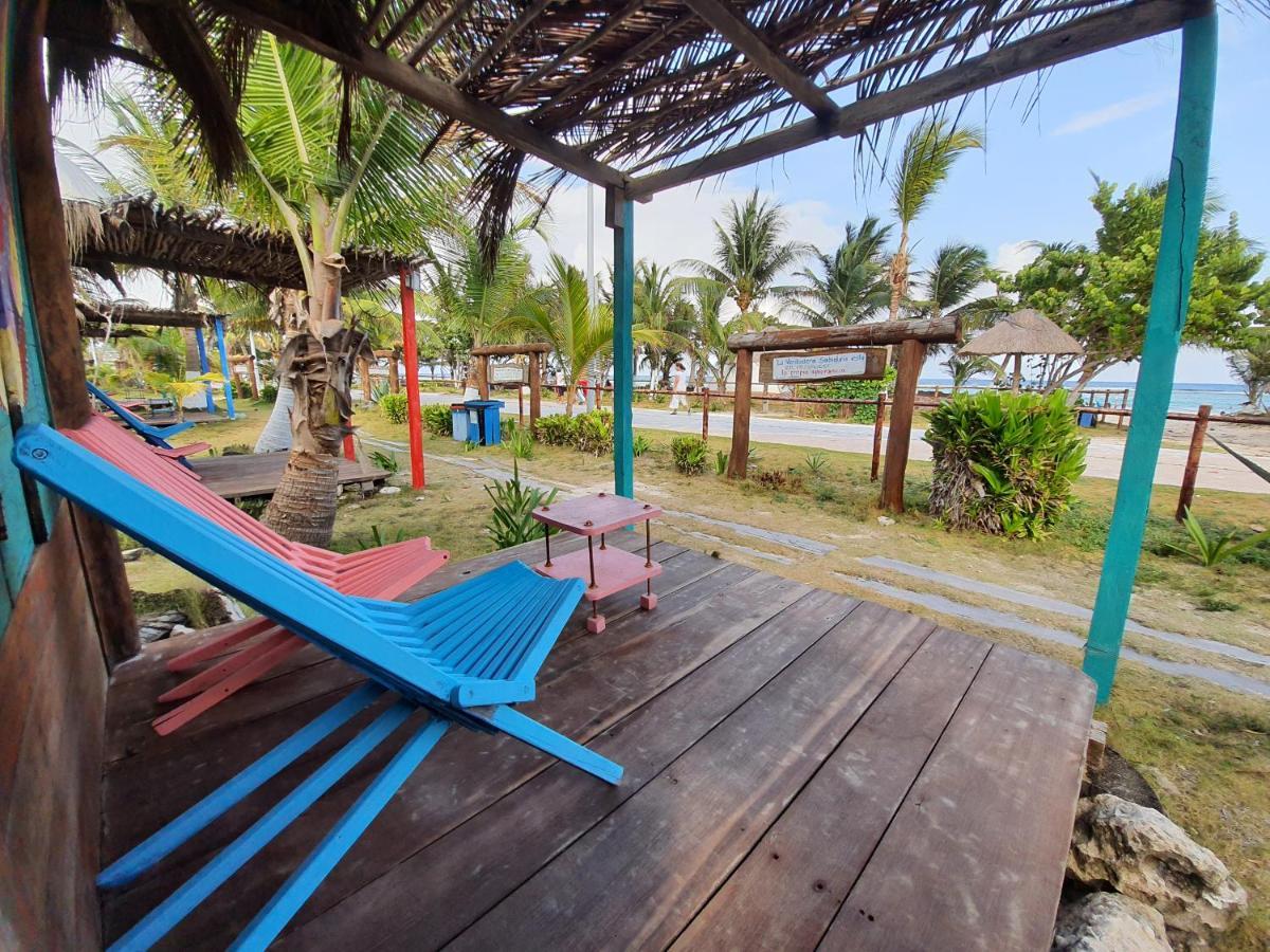 Eco Cabanas Bluekay Hotel Mahahual Bagian luar foto