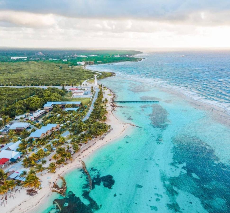 Eco Cabanas Bluekay Mahahual Bagian luar foto