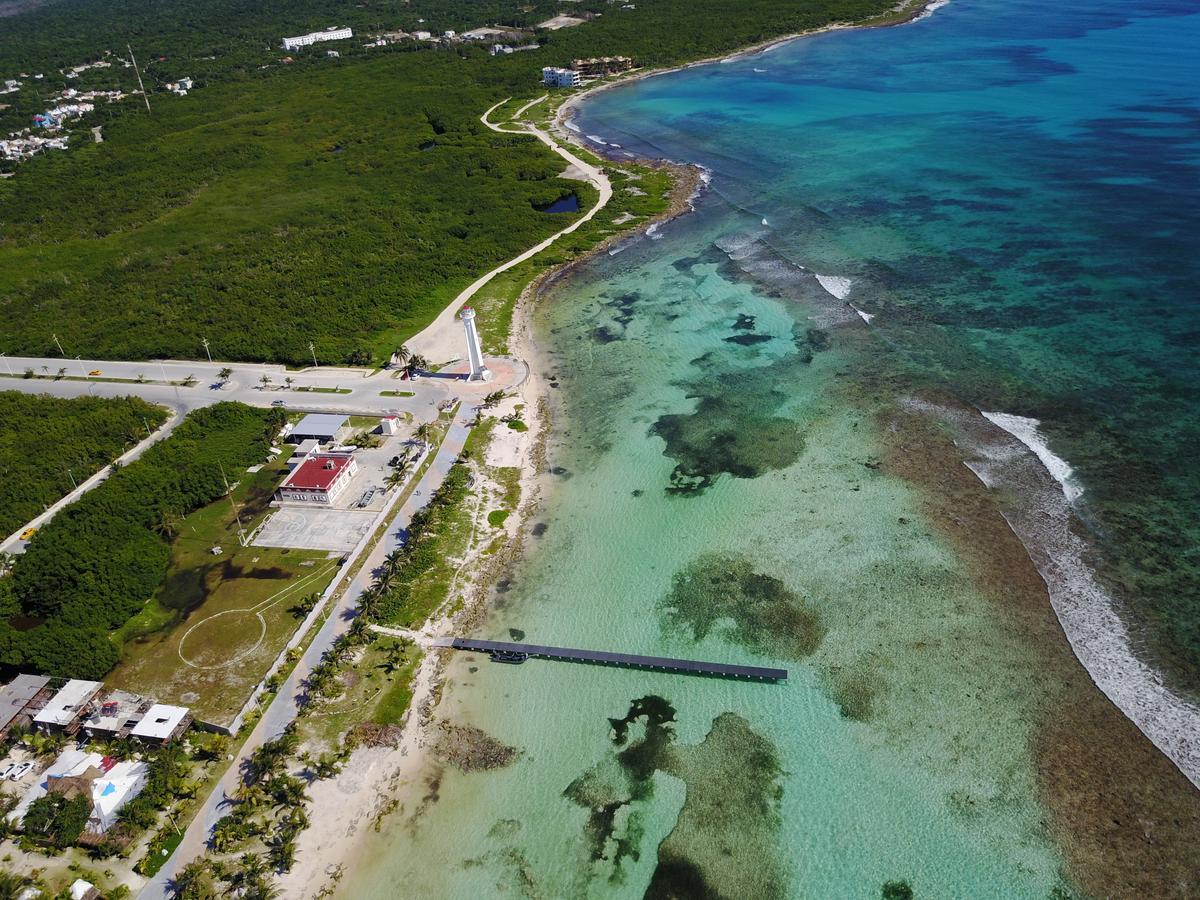 Eco Cabanas Bluekay Mahahual Bagian luar foto