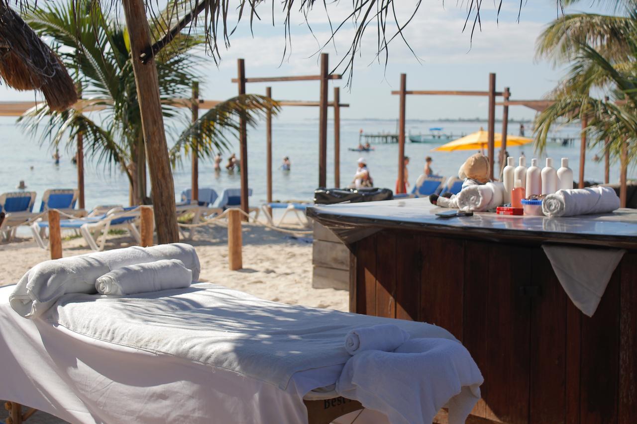 Eco Cabanas Bluekay Mahahual Bagian luar foto