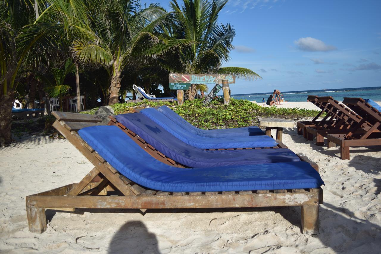 Eco Cabanas Bluekay Hotel Mahahual Bagian luar foto