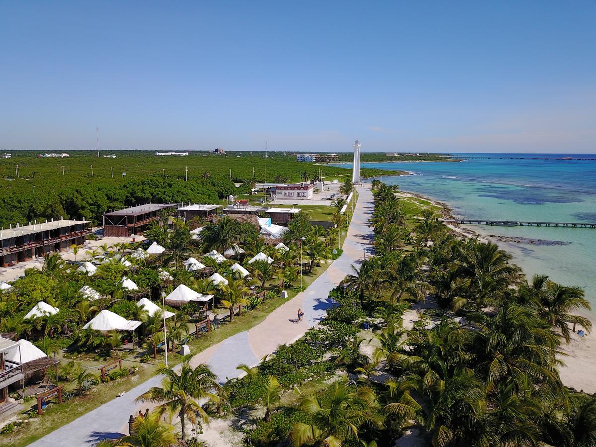 Eco Cabanas Bluekay Hotel Mahahual Bagian luar foto