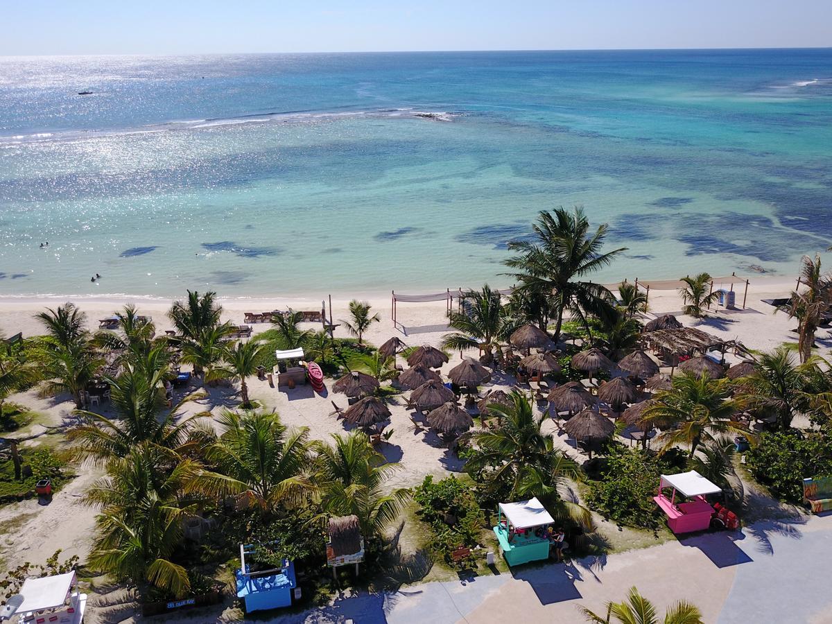 Eco Cabanas Bluekay Hotel Mahahual Bagian luar foto